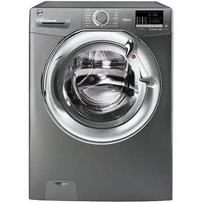 Hoover Graphite 9 KG Washing Machines WIFI Enabled 1400 RPM Model H3W68TMCG E/1-80 Three Fast Washes 14/ 30/ 44 Minutes Plus One Daily Wash 59 Minute New Stock Boxed  Fully Guaranteed One Year Labour Ten Years Working Parts Guarantee If Registered On Purc