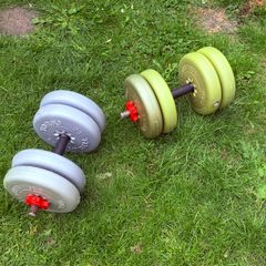 York Barbell dumbbell vinyl set
