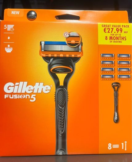 Gillette fusion razors 8 pcs brand new