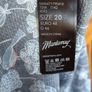 Mantaray Blue Floral Print Blouse Size 20 Image 8