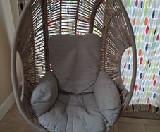 Rattan wicker egg chair