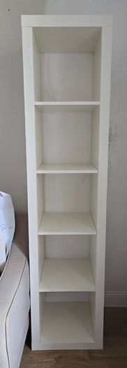 White Ikea Shelves, 5 Cubes
