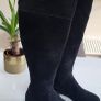 OFFICE black suede Over the Knee (OTK) high boots Sz 7 (Fit 7-8UK) - Rrp 150 (New) Image 4