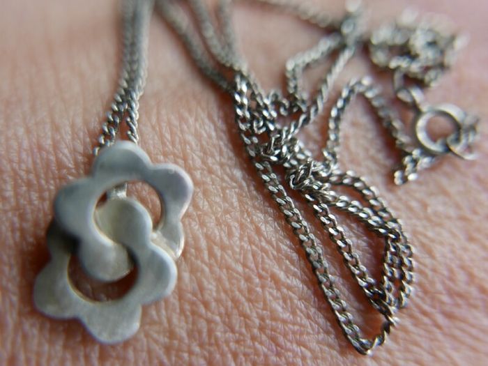 Vintage Sterling Silver 925 Pendant Necklace 3,8g length - 18"
