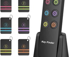 Key Finder, Wireless Key Tracker Remote Control RF Item Locator , key Finder Locator with LED Flashlight for Keys, Pets, Wallet, Cell Phone, Best Gifts for The Older, Quickly Find Your Lost Items