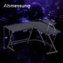L-Shape Desk, Computer Desk, Modern & Robust Office Table, Work Table, Gaming Table with Monitor Shelf, Black 130 x 130 x 46 cm Image 3