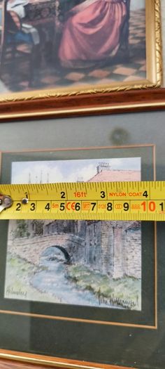 2 framed art work- 1- Vermeer's The Glass of Wine Fine Art Print -  Classic Wall Decor . 25.00euro.2- Helmsley Yorksire Colin Williamson Watercolour 35.00 euro.