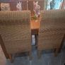 Oak Extendable Dining Table & 6 Whicker Chairs Image 5
