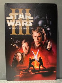 Star Wars Tin Metal Sign