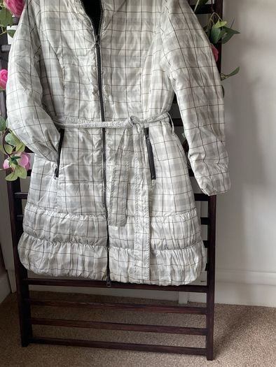 jacket Edina Ronay Feather & down jacket black & white size 12