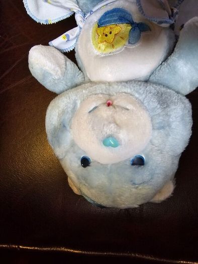 Baby Tugs Blue Bear HTF Carebear Kenner American Greetings Corporation AGC 1983 Plush Teddy 12inch Large Vintage