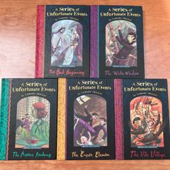 A Series Of Unfortunate Events, Books 1,3,5,6,&7 by Lemony Snicket