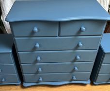 Upcycled chest of drawers and 2 lockers