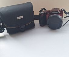 nikon coolpix l110 bridge camera with case
