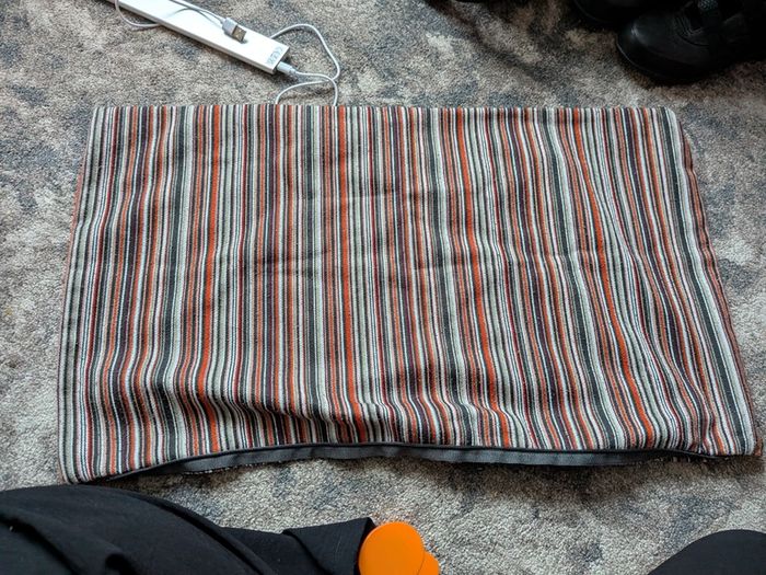 Striped cushion cover