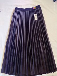 Dunnes faux leather pleated skirt