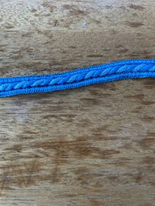Blue braid trim