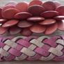 Vintage Suede / Wood Hairslides Image 2