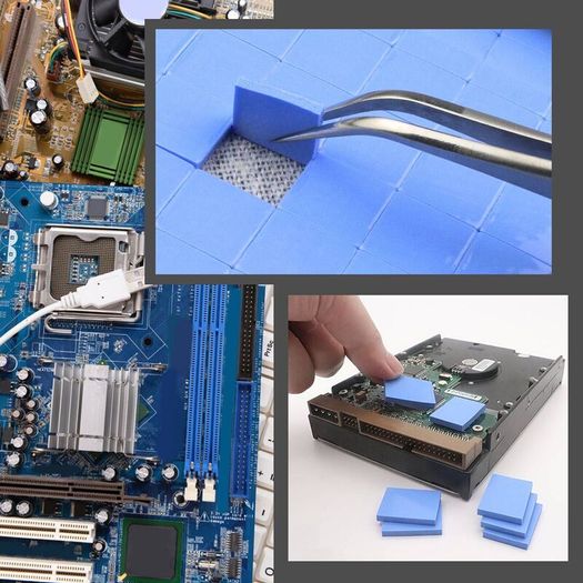 Thermal Pads 10x10x0.5mm Silicone Cooling GPU CPU