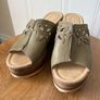 Olive green slide sandals EUR35 Image 4