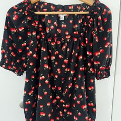 Ladies blouse M&S Cherry print