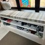 Large Custom-Made Shoe Storage Bench Image 2