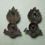 ROYAL REGIMENT OF ARTILLERY (The Gunners) - two vintage UBIQUE collar badges (probably of the WW2 period, 1940's) Image 3