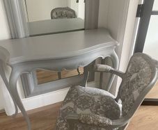 Mirror, Table , Chair