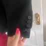 All Saints Tuxedo Style Black Jacket Size 8 Image 3