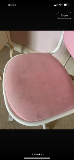 Kids ikea Orfjall pink office swivel chair