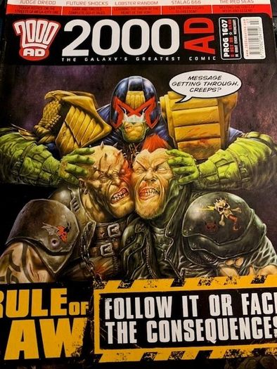 2000 AD Featuring Judge Dredd Progs 1391, 1562,1604,1605,1607,1609,1612,1614,1671,1673 mix progs running 26 May 2004- 24 Feb 2010 intermittent- IPC Magazines