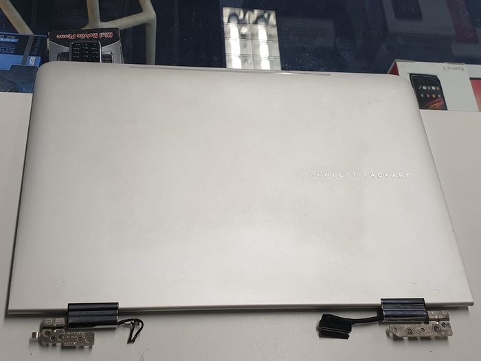 HP Spectre Pro X360 G1 Laptop Screen Back Rear Lid Cover, Hinges, Camera Cables