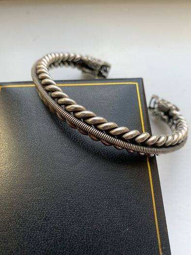 Silver Dragon Bangle