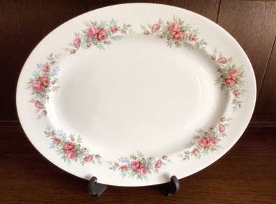 Vintage Royal Standard Bone China  rose Oval meat / Turkey platter