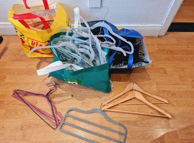 Clothes hangers lot