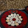 Matching set of 3 Vintage Tiffany style light fittings. Image 2