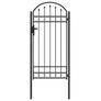 Steel Garden Fence Gate 100x250 cm Image 2