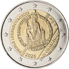 Luxemburg 2 Euro Commemorative Coin 2026 - People of Luxembourg. Uncirculated.