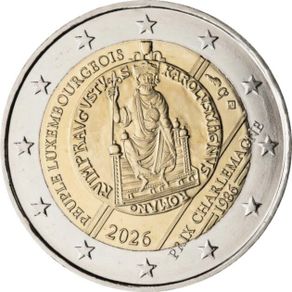 Luxemburg 2 Euro Commemorative Coin 2026 - People of Luxembourg. Uncirculated.
