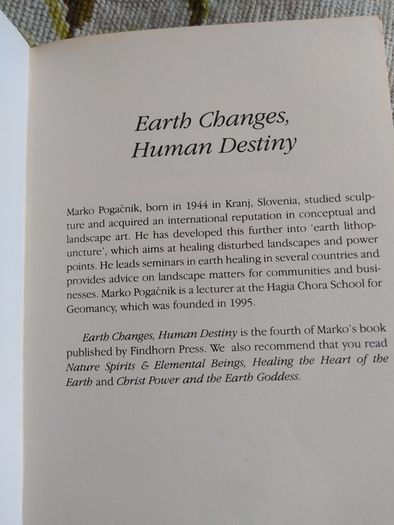 Earth Changes Human Destiny/Marko Pogacnik