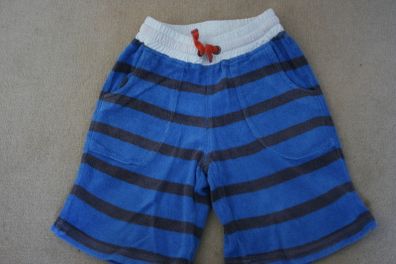 Mini Boden Blue and Navy Striped Shorts Age 4 Years