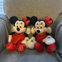 2 Minnie Mouse Plush Dolls