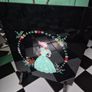 Vintage painted glass Art Deco fire screen Image 8