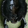 Antique Black Rustic Lion Head Door Knocker Image 7