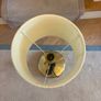 Pair of Ikea (brass effect) lamps with Pooky cream coloured pleated shades Image 3