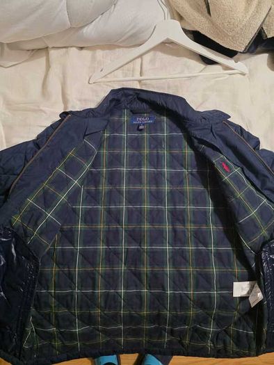 Polo Ralph Lauren Icon Logo Insulated Quilted Harrington Jacket - Navy