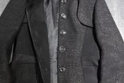 Karen Millen Beautiful Coat Black Grey Tweed