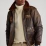 Polo Ralph Lauren Iconic G-1  Bomber Surplus 1 Leather Flight Jacket Image 6