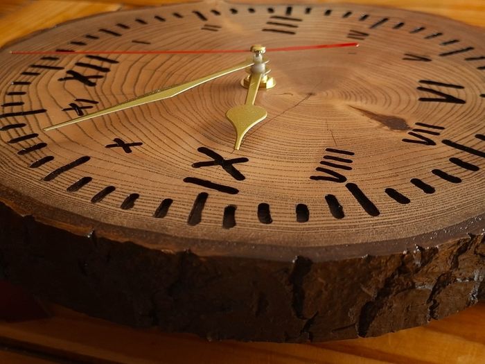 Handmade Natural Woodyn Clock - Unique Rustic Home Decor