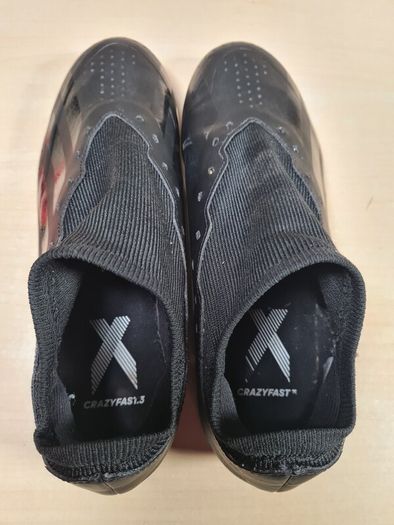 ADIDAS X CRAZYFAST 3 football boots FG firm ground BLACK size UK 7 EU 41